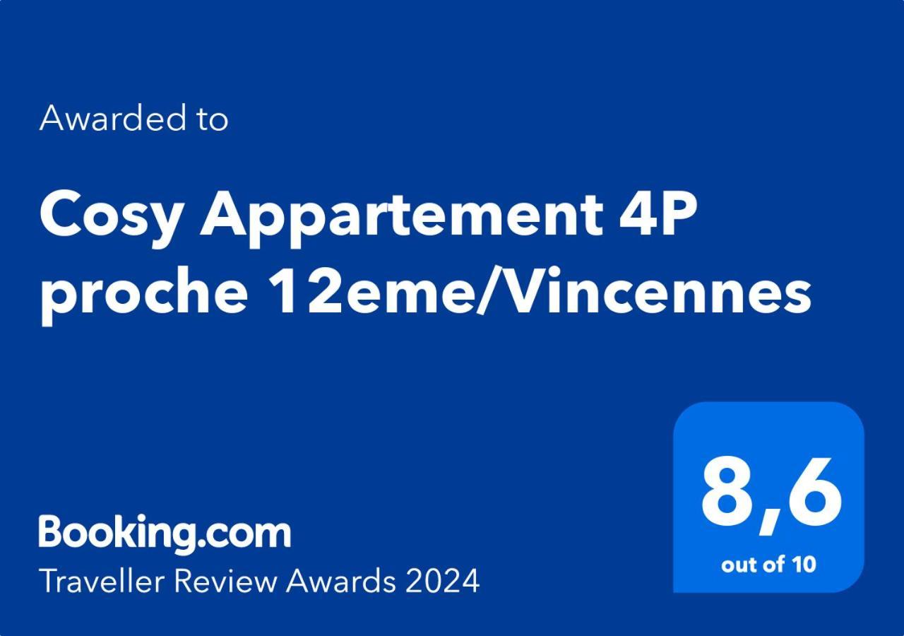 Cosy Appartement 4P Proche 12Eme/Vincennes Charenton-le-Pont Eksteriør bilde
